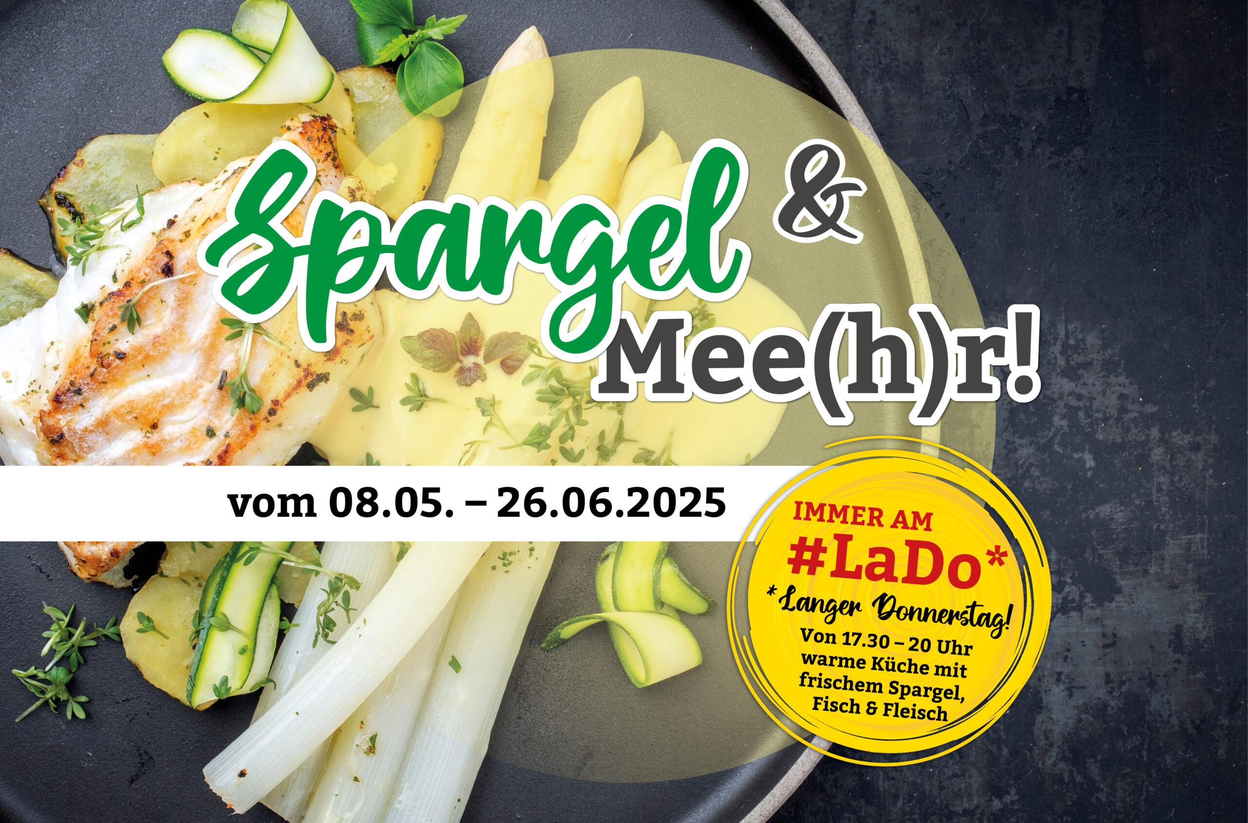 Spargel & Mee(h)r  (Jeden langen Donnerstag, ab 9.1.25)